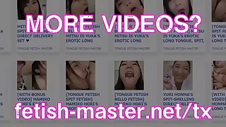 Japanese Asian Tongue Spit Face Nose Licking Sucking Kissing Handjob Fetish - Back at fetish-master&period;net